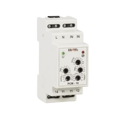 Przekaźnik czasowy 1P 16A 0,1sek‑10dni 230V AC Typ: PCM-10 EXT10000085 ZAMEL (EXT10000085-WPL)